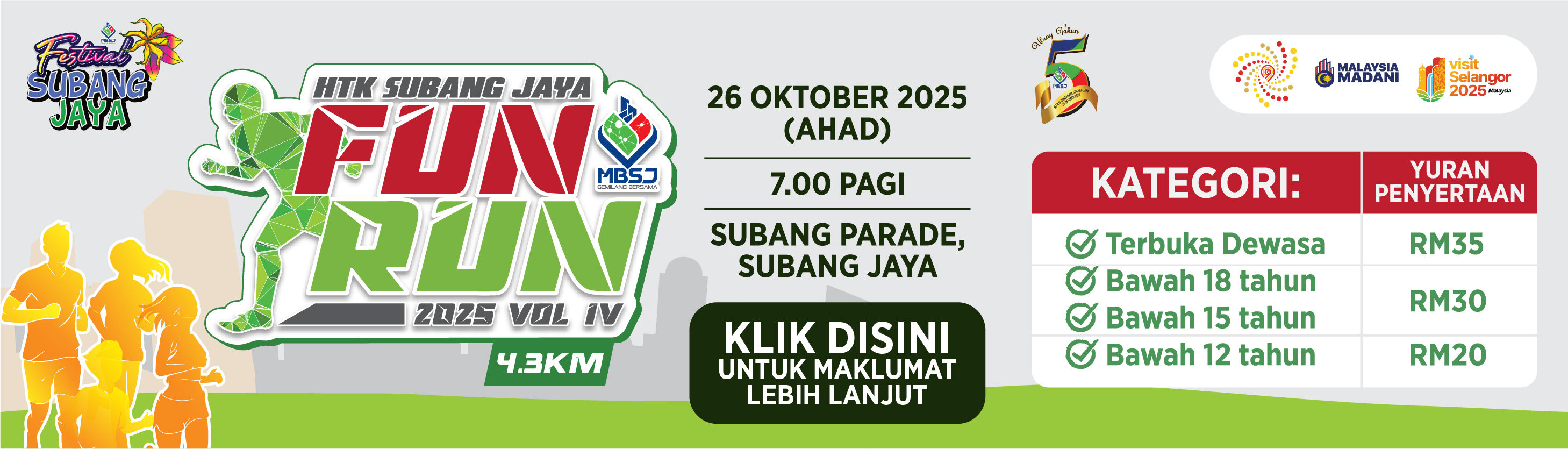 Program Fun Run 4.3km Sempena Festival Subang Jaya Dan Sambutan